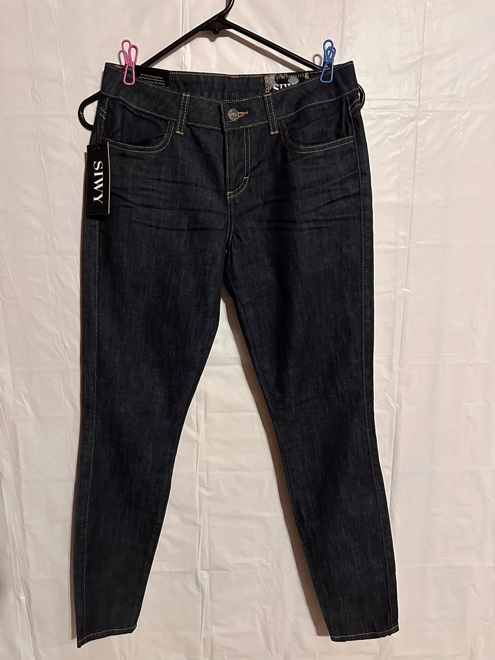 Siwy Women's High Rise Dark Denim Jeans